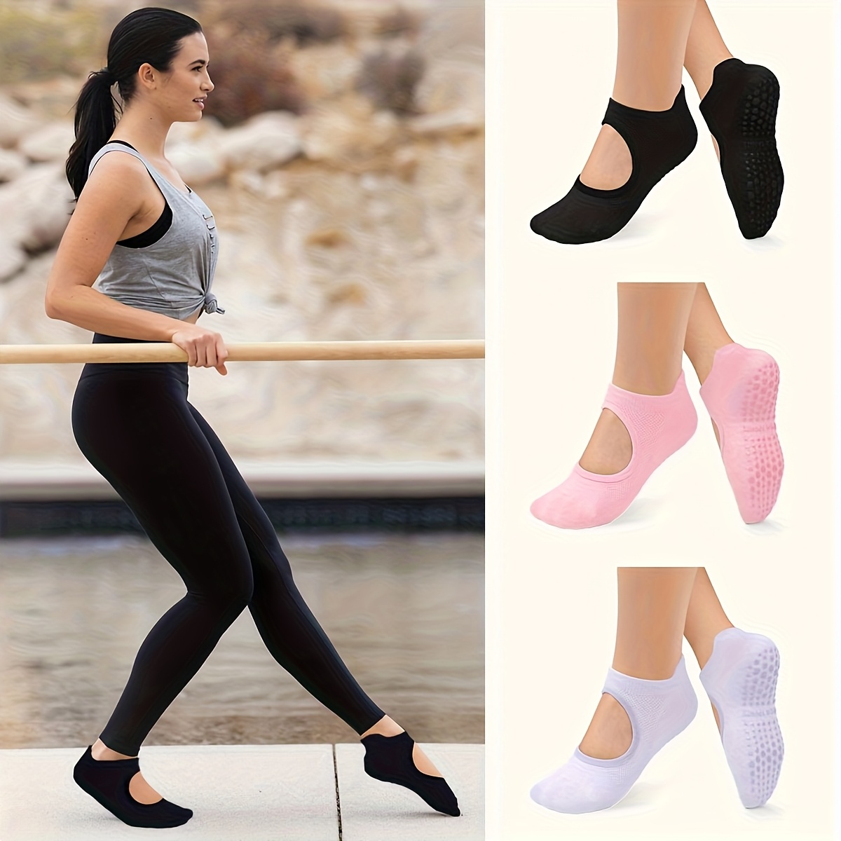 Calzini da donna antiscivolo p - Pilates Yoga Barre recensione e prezzo